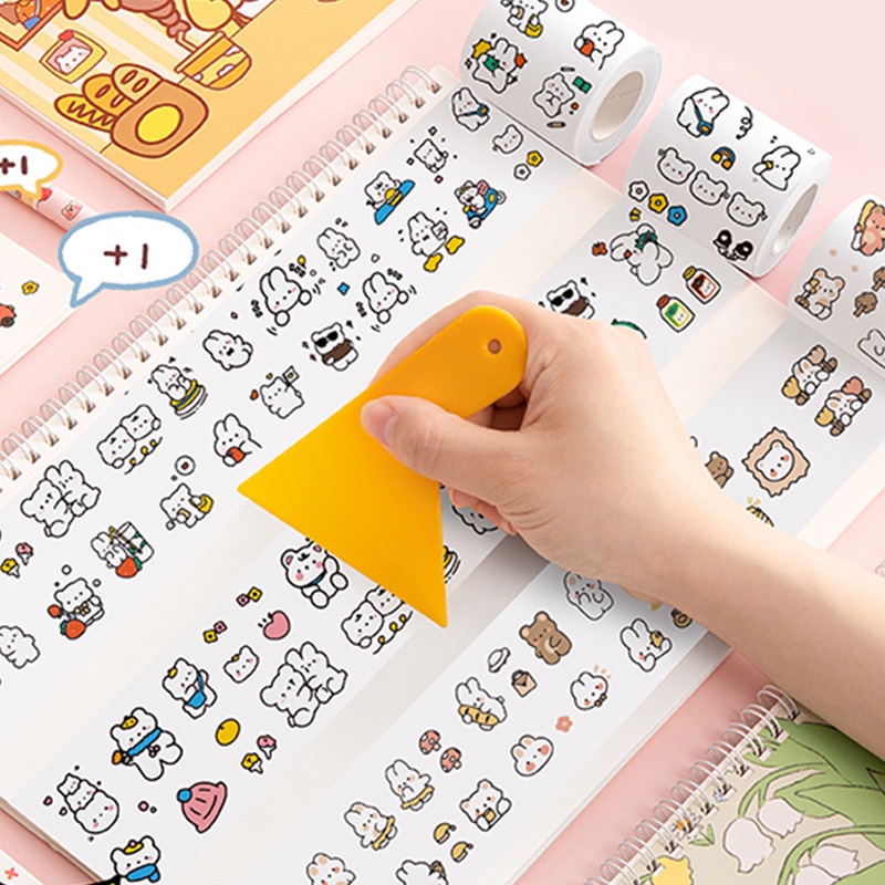 Set 40 Tờ Giấy A5/A4 Họa Tiết Hoạt Hình Dễ Thương Cho Học Sinh