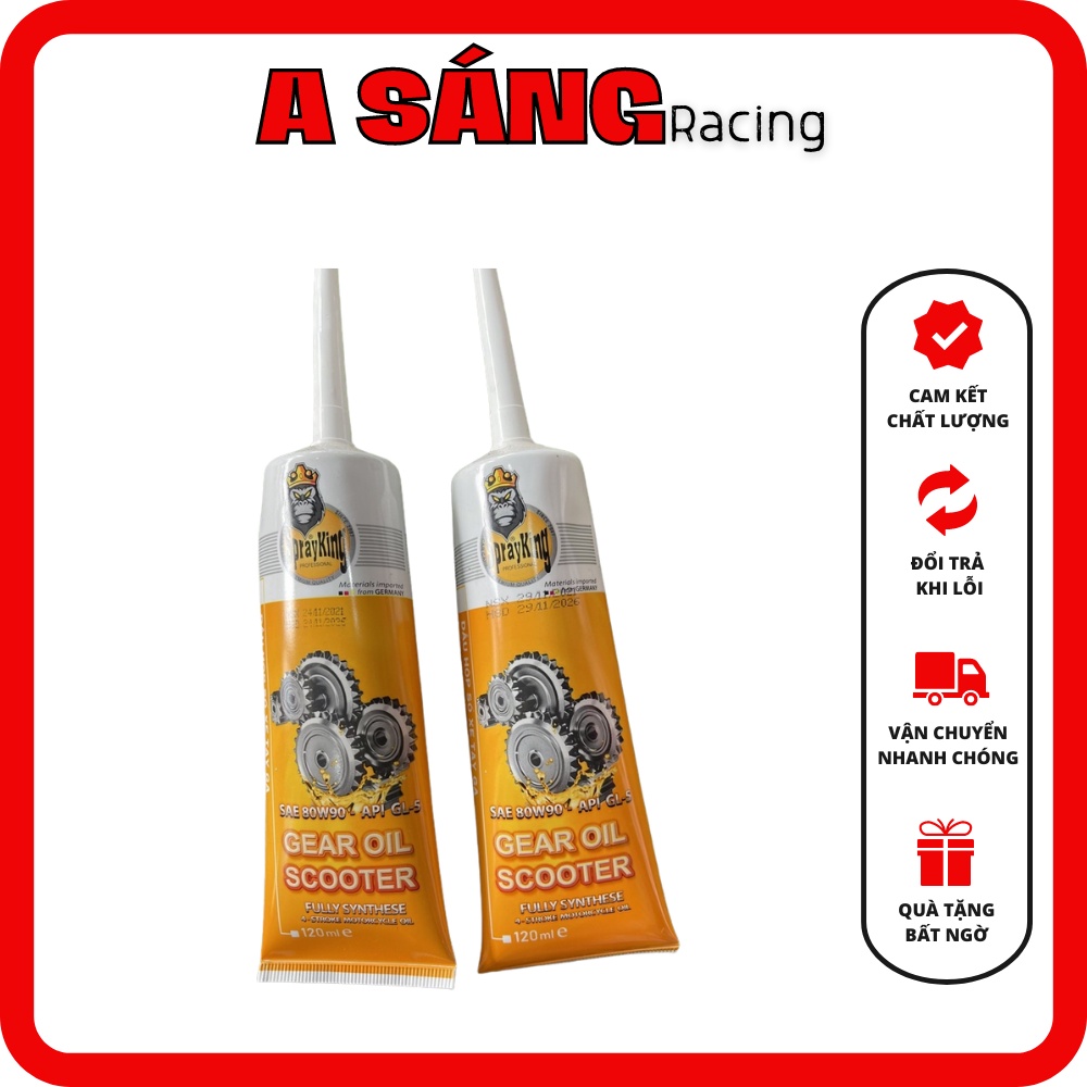 Dầu Hộp Số Chi Các Xe Tay Ga Scooter Gear Oil Sprayking Giảm Ma Sát, Chống Mài Mòn Bánh Răng