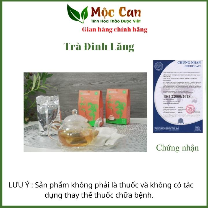 Trà mất ngủ Đinh Lăng giúp ngủ ngay, ngủ ngon, sâu giấc, tăng cường trí nhớ Mộc Can hộp 25 túi lọc