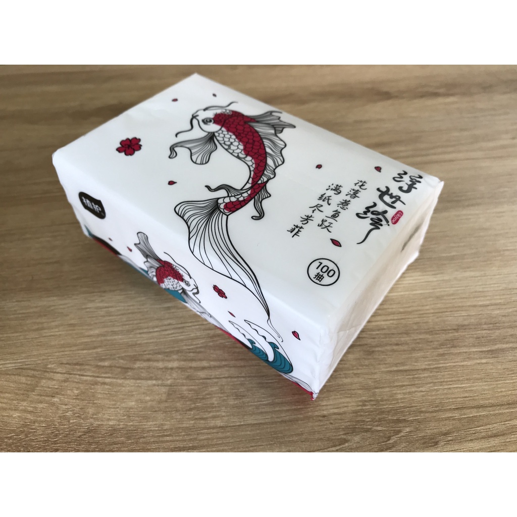 Thùng 24 gói giấy ăn Cao Cấp Cá Chép siêu dai, siêu mịn