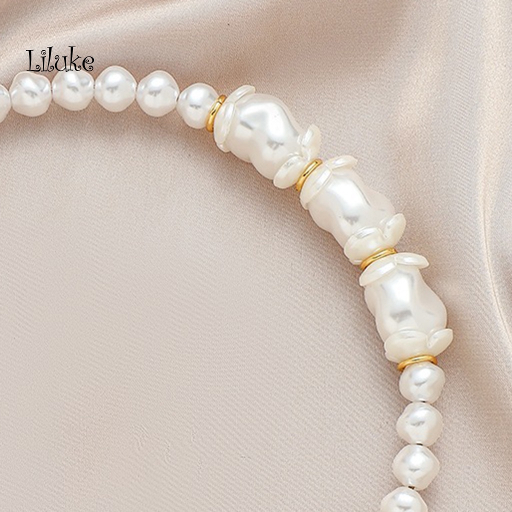 Choker Hợp Kim Đính Ngọc Trai Giả 3 Kiểu Dáng Lựa Chọn