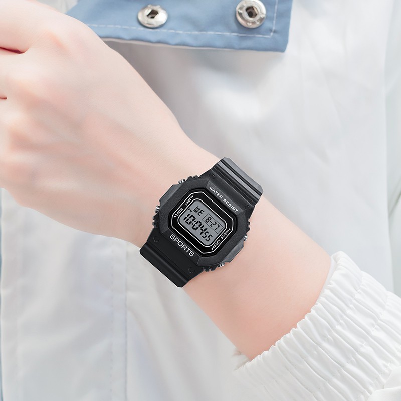 SKMEI B032 fashion electronic watch LED light sports waterproof unisex | WebRaoVat - webraovat.net.vn