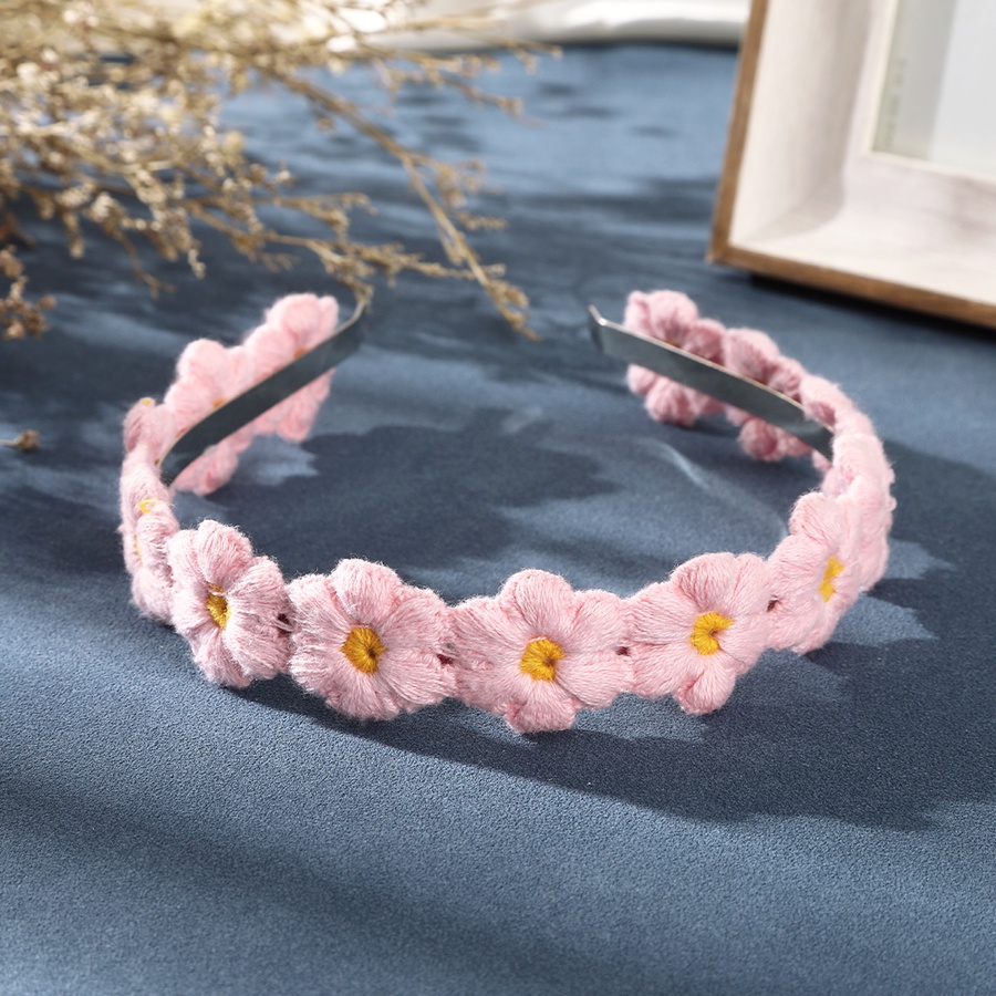 Băng Đô Cài Tóc Đính Hoa Dệt Kim Handmade Phong Cách Hàn Quốc Hàng Mới Dành Cho Bạn Nữ