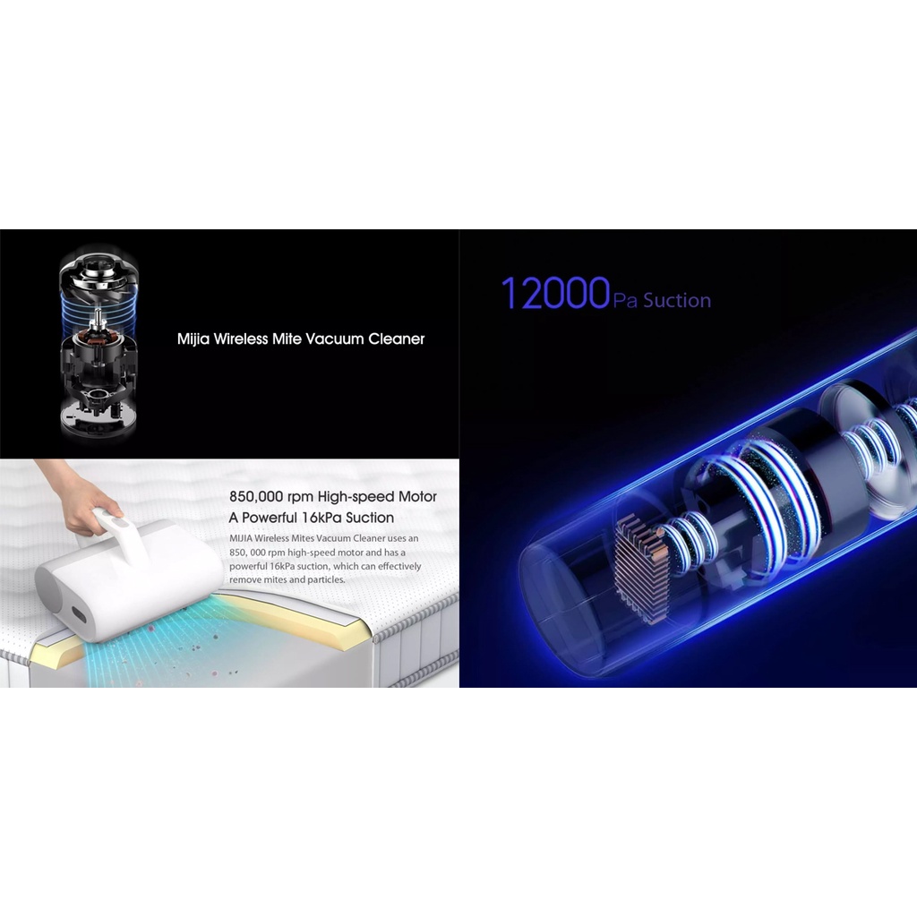 Máy Hút Bụi Diệt Khuẩn Đệm Nệm UV Xiaomi Mijia Mite Removal 12000Pa