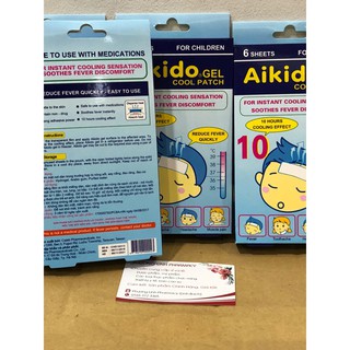 Hộp 6 miếng dán hạ sốt Aikido