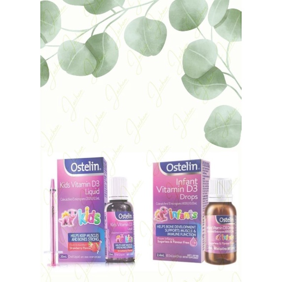 Ostelin Vitamin D3 dạng drops &amp; liquid cho bé