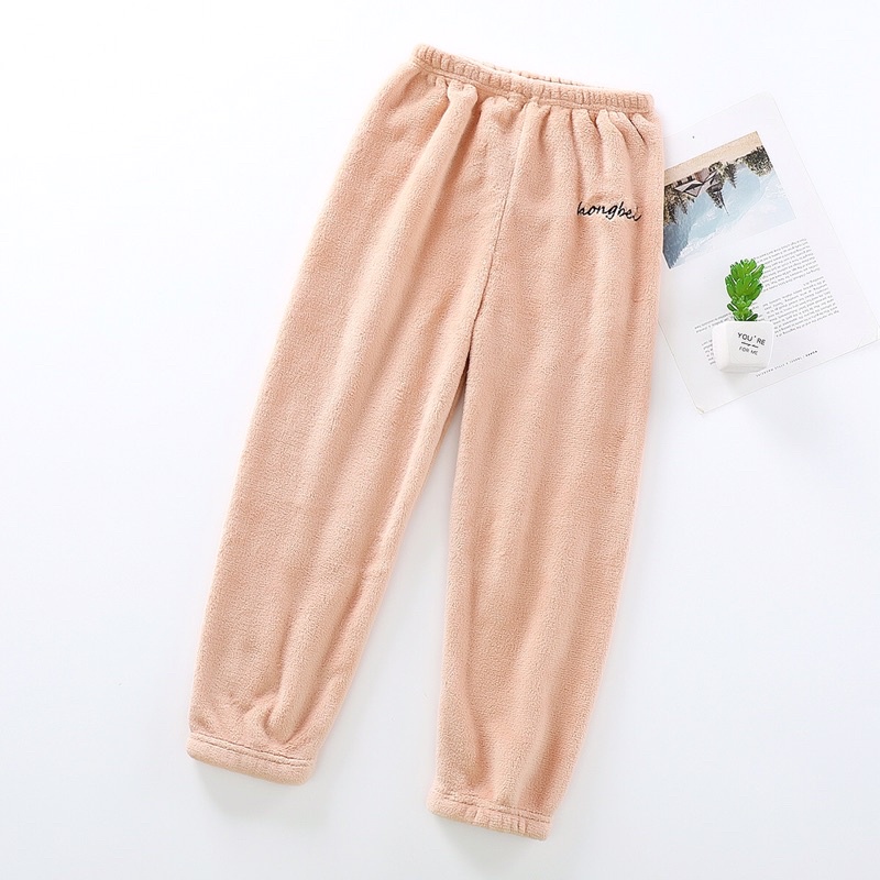 Quần lông siêu ấm size lớn cho bé 14-40kg, quần mùa đông cho bé trai bé gái