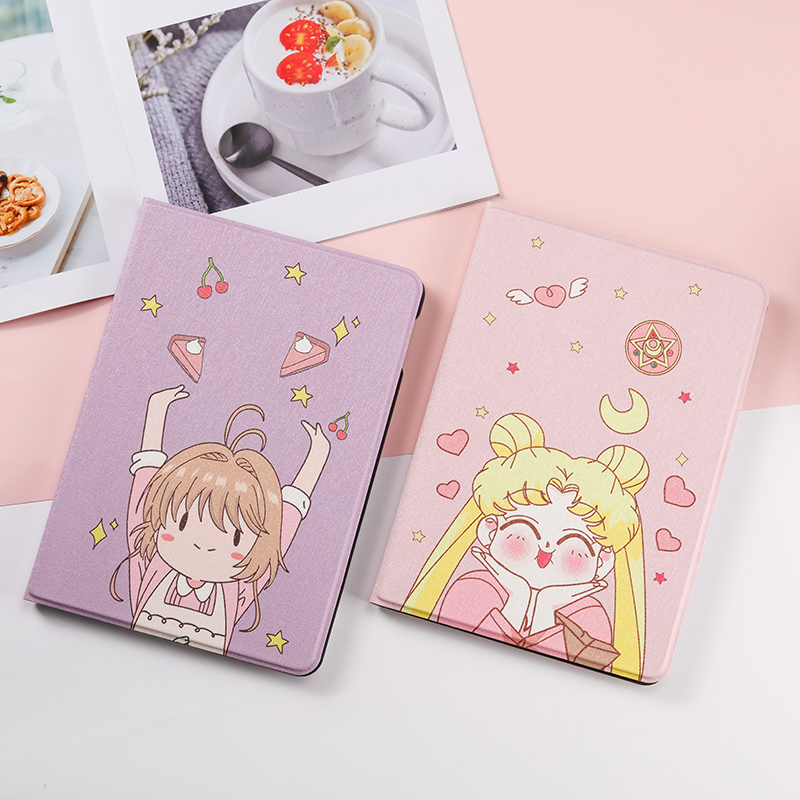 Bao da máy tính bảng nắp lật hoạt hình cho Ipad Mini 1 2 3 4 5 /air 1 2/pro 9.7/5th 6th 9.7 2017 2018/pro 2018 /10.5 | BigBuy360 - bigbuy360.vn