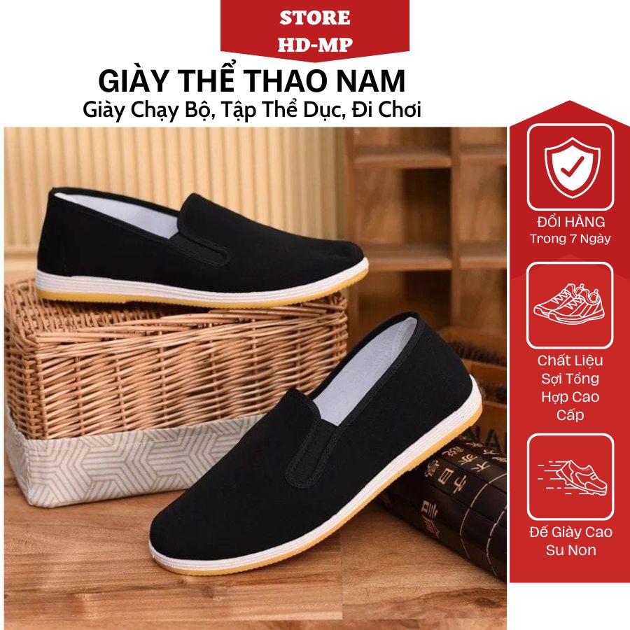 Giày Lười Nam Cá Tính Màu Đen Hàn Quốc Thiết Kế Mới Tre Trung Năng Động