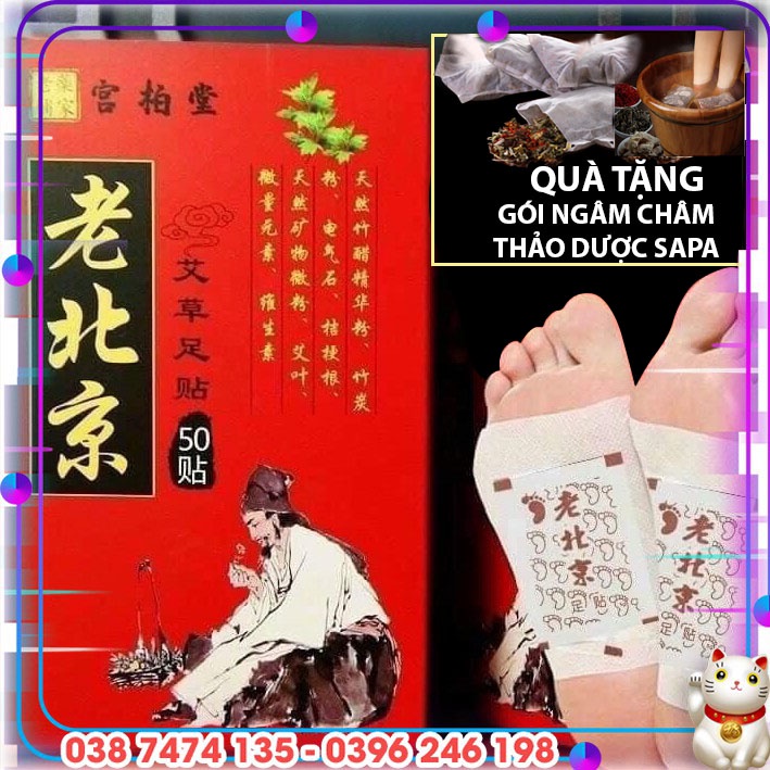 Hộp 50 miếng dán chân ngải cứu thải độc - cải thiện thiếu ngủ - mất ngủ (HÀNG CHUẨN NỘI ĐỊA TRUNG CÓ CHỨNG CHỈ) | BigBuy360 - bigbuy360.vn