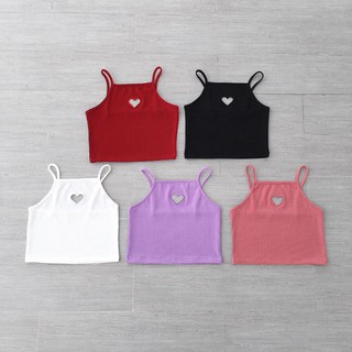 Áo Croptop Cổ Yếm Khoét Tim