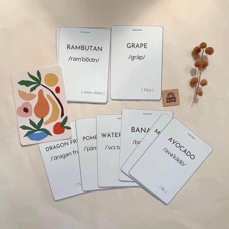 ❤Flash card ❤Thẻ học thông minh cho bé phong cách Hàn Quốc