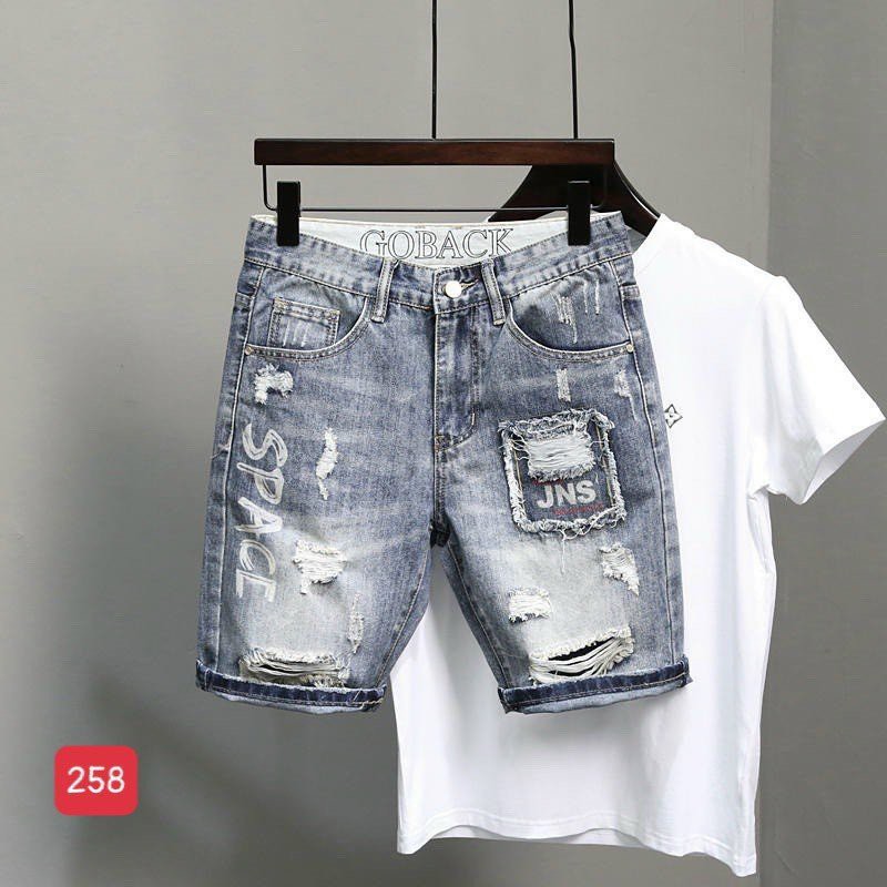 Quần short jean nam xanh rách cao cấp - chất liệu bò co giãn tốt ( Hàng chuẩn shop) Lady-Hn Store88 KV258 | BigBuy360 - bigbuy360.vn