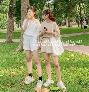 Set áo quần thô nhăn