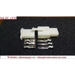 Đầu CỐT, đầu COs, Giắc cắm xe máy. (1 sản phẩm 20 bộ bao gồm giắc nhựa và cos đồng)