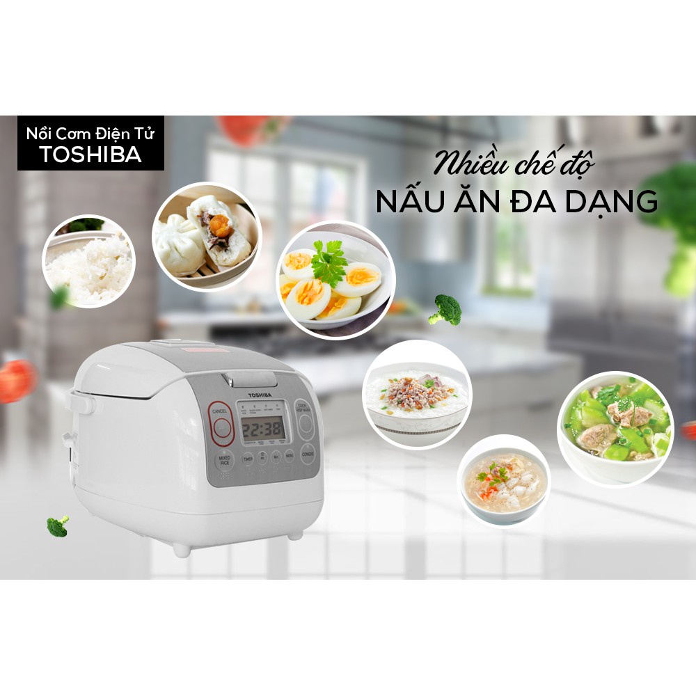Nồi Cơm Điện Tử Toshiba RC-10NMFVN   - Hàng Chính Hãng