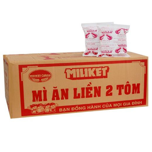 Thùng mì tôm đặc biệt Miliket gói 65g