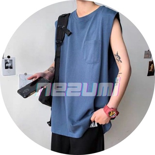 (Sẵn xanh, đen, trắng, vàng) ÁO TANK TOP UNISEX NAM NỮ COTTON 95%, ÁO BA LỖ TẬP GYM BASIC TRƠN CÓ TÚI NGỰC
