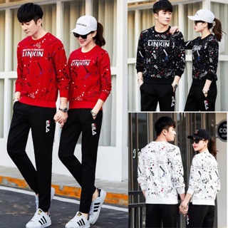 Bộ đồ thể thao cặp đôi siêu chất thu đông