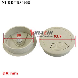 Nắp Luồn Dây Điện Tròn Màu Trắng Đục (1 cái ) - Nắp Luồn Dây Điện Tròn Màu Trắng Đục Phụ Kiện Nội Thất Thông Minh
