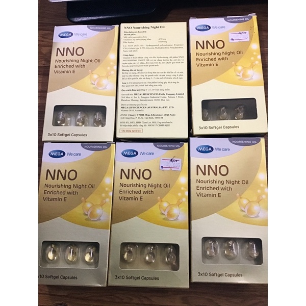 1 hộp Viên dưỡng da NNO 3 vỉ x 10 viên
