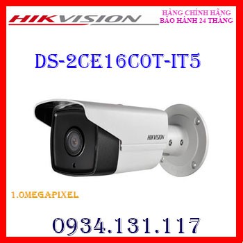 Camera HD-TVI hồng ngoại 1.0 Megapixel HIKVISION DS-2CE16C0T-IT5