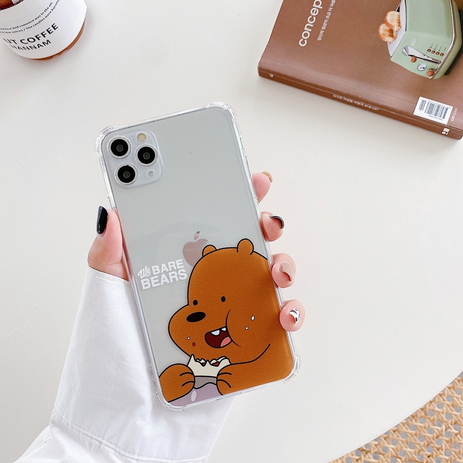 Ốp Lưng Silicone Mềm Trong Suốt In Hình Gấu Dễ Thương Cho Redmi 9a Note 9s 9 Pro Max 8 7 6 5 Pro