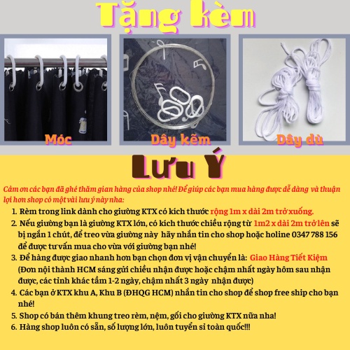 Rèm màn giường tầng ký túc xá sinh viên cản sáng, Rèm giường ký túc xá, rèm giường sinh viên, rèm giường tầng