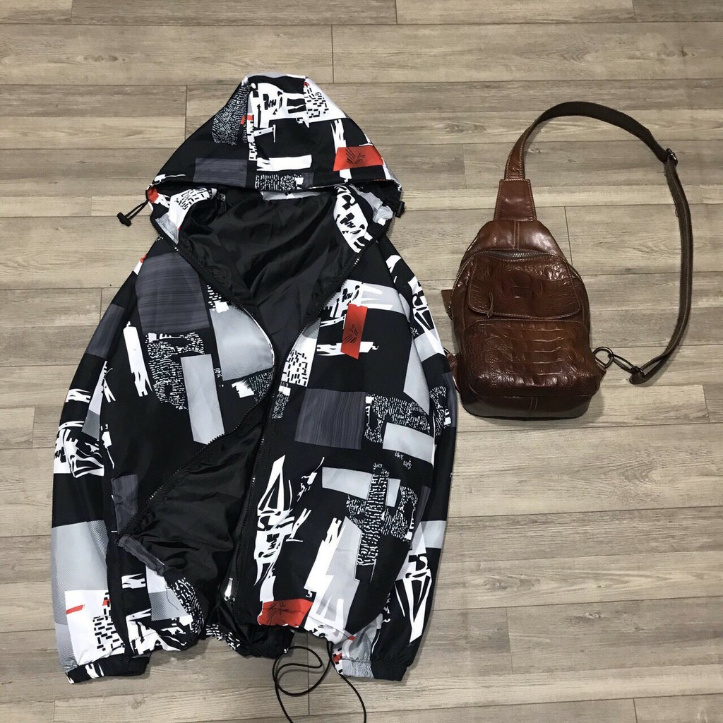 &lt; FREESHIP &gt; Áo khoác dù 3d unisex 2 lớp lót dù vải đẹp hot trent 2020, có túi trong