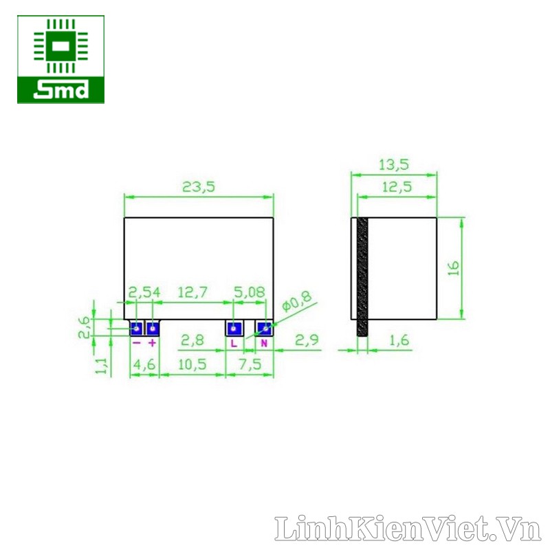 Module nguồn 5V 600ma