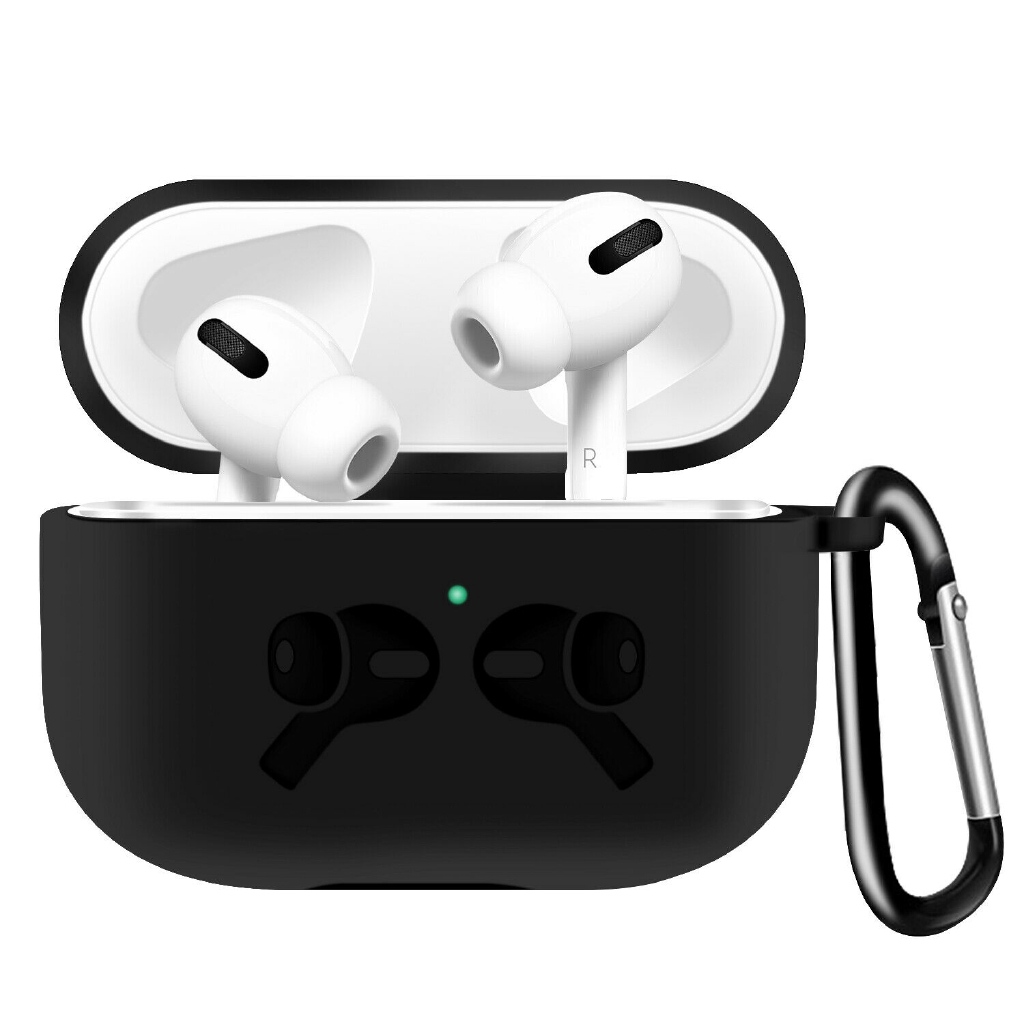 Vỏ silicone màu trơn đơn giản dễ thương bọc bảo vệ hộp sạc tai nghe