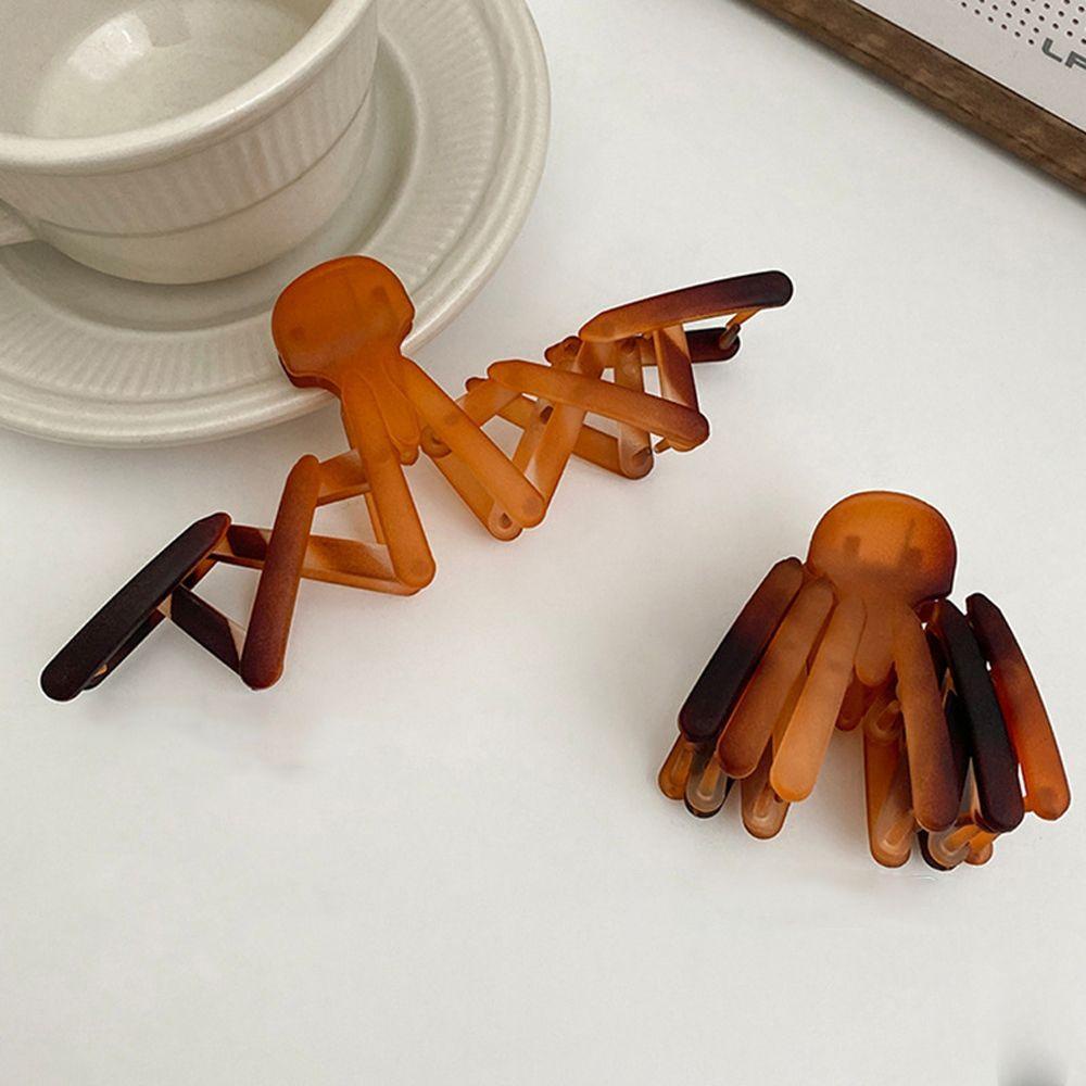 Kẹp Tóc Hình Cá Mập Bằng Acrylic Có Thể Gấp Gọn Dành Cho Nữ