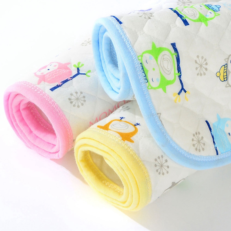 (hàng Mới Về) Đệm Cotton Chống Thấm Nước Và Thoáng Khí Cho Bé