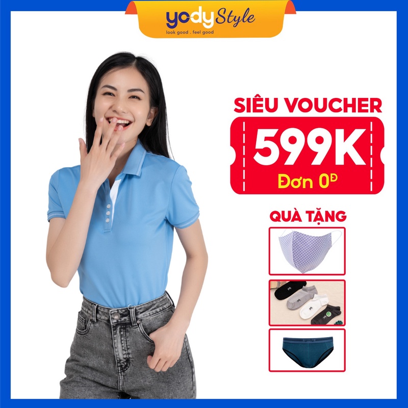Áo Phông Polo YODY Nữ Coolmax Lacoste Mền Mịn Và Thấm Hút Tốt APN3516 | BigBuy360 - bigbuy360.vn