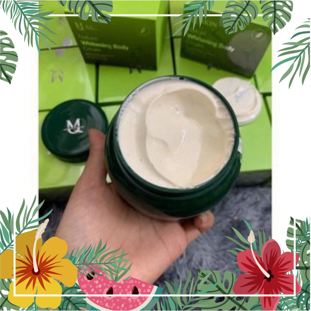 MPGS  Kem body tinh thể diệp lục Nature Whitening Body Cream MQSkin 150g Hàn Quốc shopmyphamgiasi