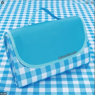 Thảm picnic gấp gọn, Thảm dã ngoại, Khăn trải đi chơi dã ngoại Picnic, trải bàn ăn kẻ caro, phụ kiện chụp ảnh sang trọng