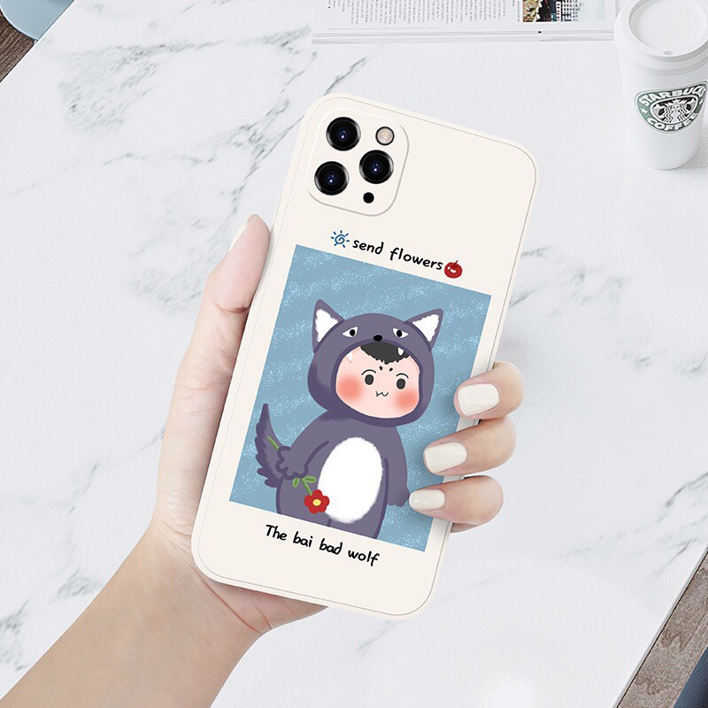 Ốp Lưng iPhone Ốp Đôi Dẻo Chống Sốc Đôi Sói - Bé Khăn Đỏ Iphone 6 6s 6plus 6splus 7plus 8plus x xs xsmax 11 promax 12pro | BigBuy360 - bigbuy360.vn