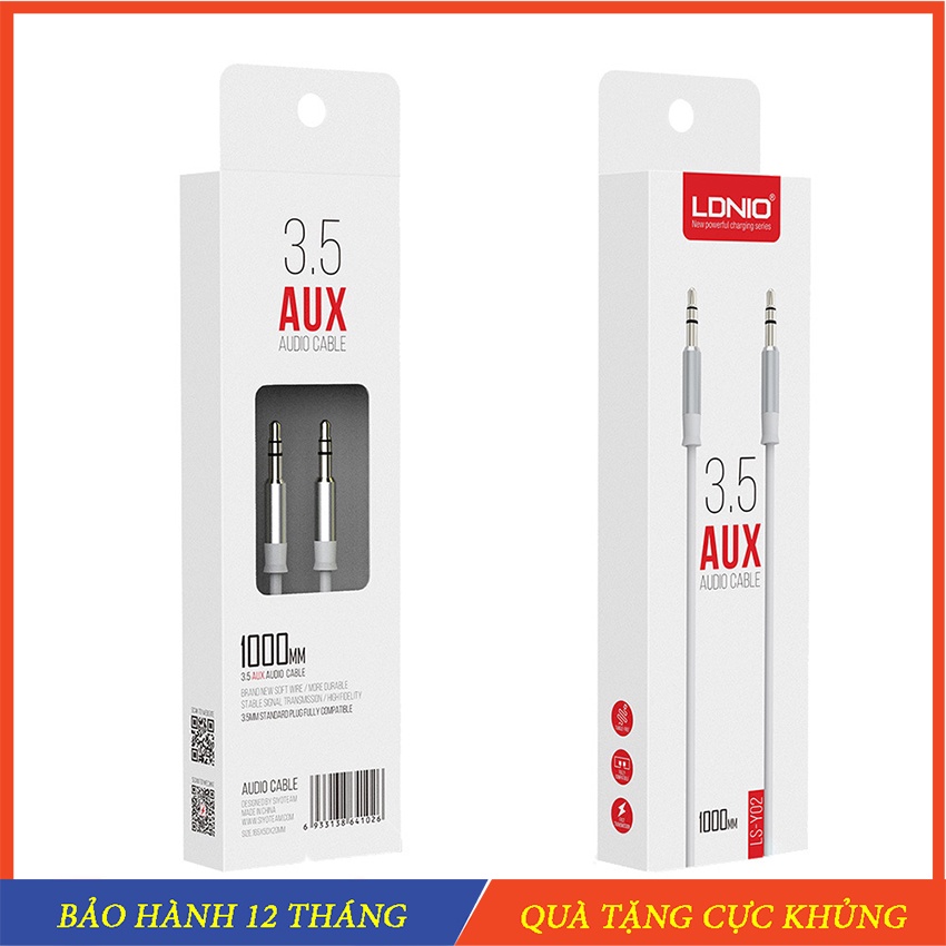 Cáp âm thanh cho điện thoại, tai nghe, máy tính,  cáp AU kết nối loa mic tốc độ cao Cáp audio 3.5 LDNIO Chính hãng