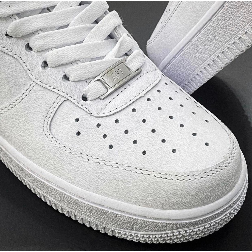 Giày AF1 trắng, Giày Sneaker Air Force 1 full white dễ phối đồ cho cả nam và nữ cực hot 2022 Full Box + Bill