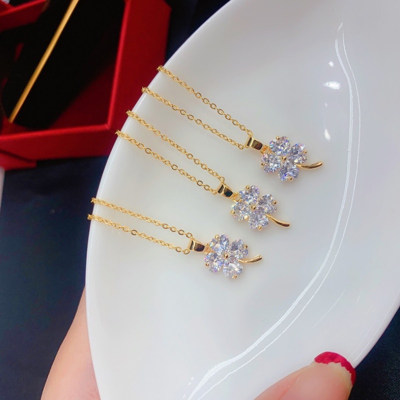 Dây Chuyền Hoặc Lắc Tay Cỏ 4 Lá Titan Ko Han Rỉ TT 3855