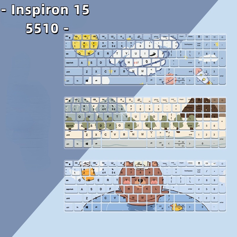 Phim Hoạt Hình Dán Bảo Vệ Bàn Phím Máy Tính Dell Vostro 5510 5515 Inspiron 15 3000 5510 Pro-5518 2021 15.6inch