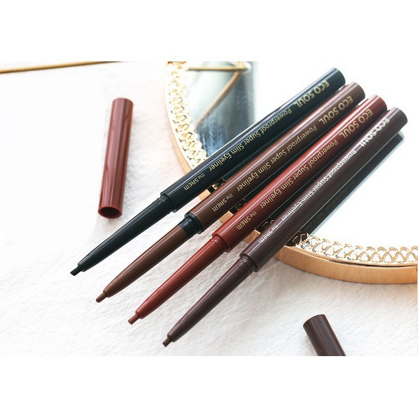 Bút Kẻ Mắt Chống Nước The Saem Eco Soul Powerproof Super Slim Eyeliner (0.1g) | BigBuy360 - bigbuy360.vn