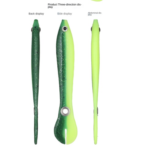 Mới Set 5 Mồi Câu Cá Nhân Tạo Mềm 100mm 6g