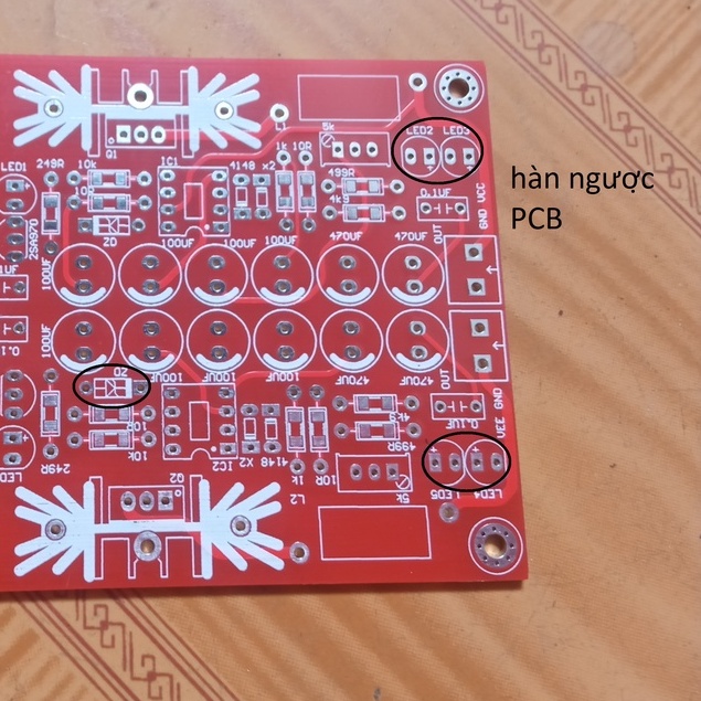 Mạch in pcb lọc nguồn cho preamp