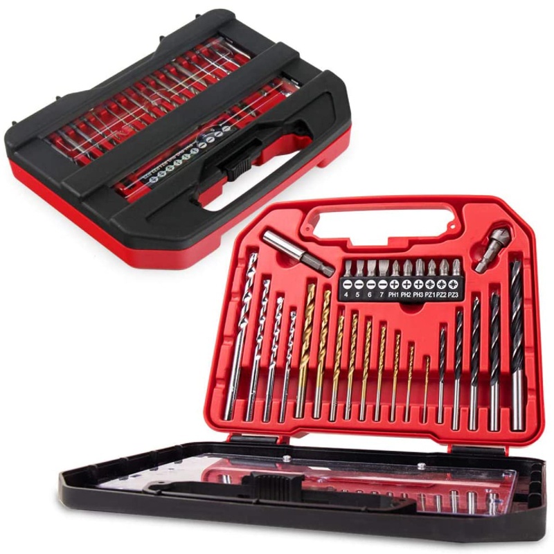 Set 30 Mũi Khoan Xoắn Tốc Độ Cao Đa Năng Kèm Hộp Đựng 25mm / 0.98inch Bằng Thép / Gỗ / Kim Loại Cứng