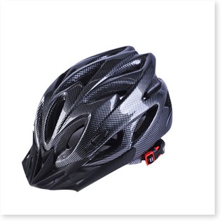 Mũ bảo hiểm xe đạp thể thao vân carbon cao cấp