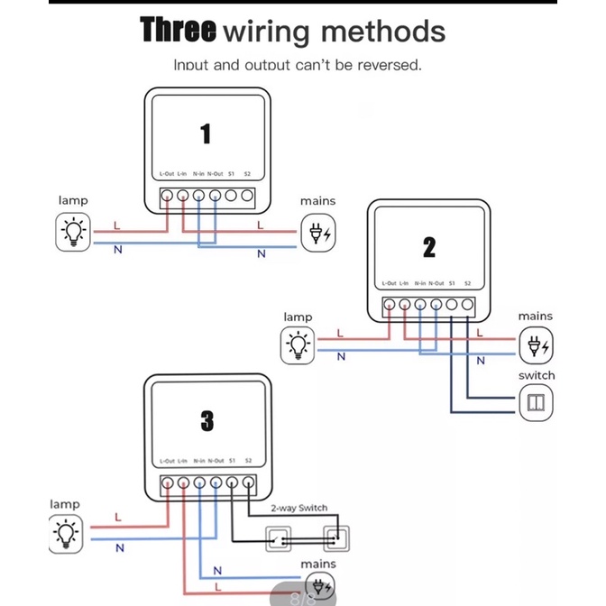 Công tắc module Wifi 10A/16A Tuya hỗ trợ công tắc cơ dùng cho cầu thang