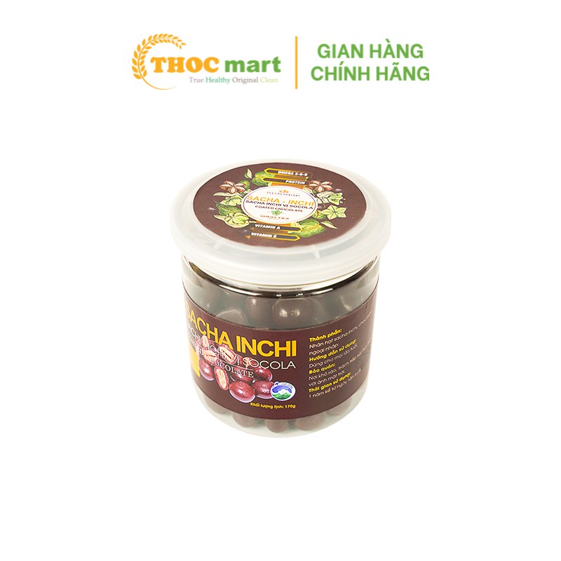 [ THOCmart.vn ] Hạt SACHI phủ Socola và Matcha King Of Nuts hạt dưỡng chất cho cuộc sống khỏe mạnh hộp nhựa 170g