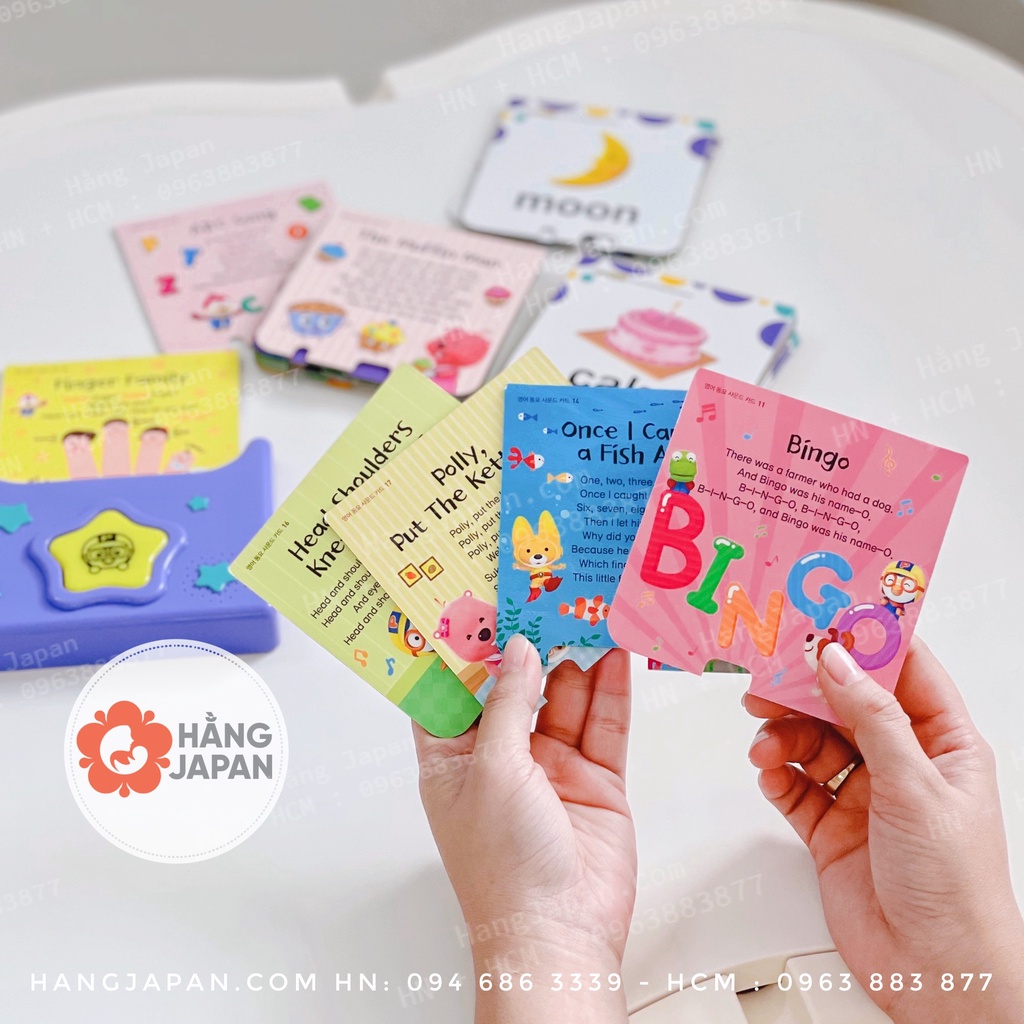 Thẻ học tiếng Anh Pororo English sound card Hàn Quốc phiên bản 2021 - 4Healthy