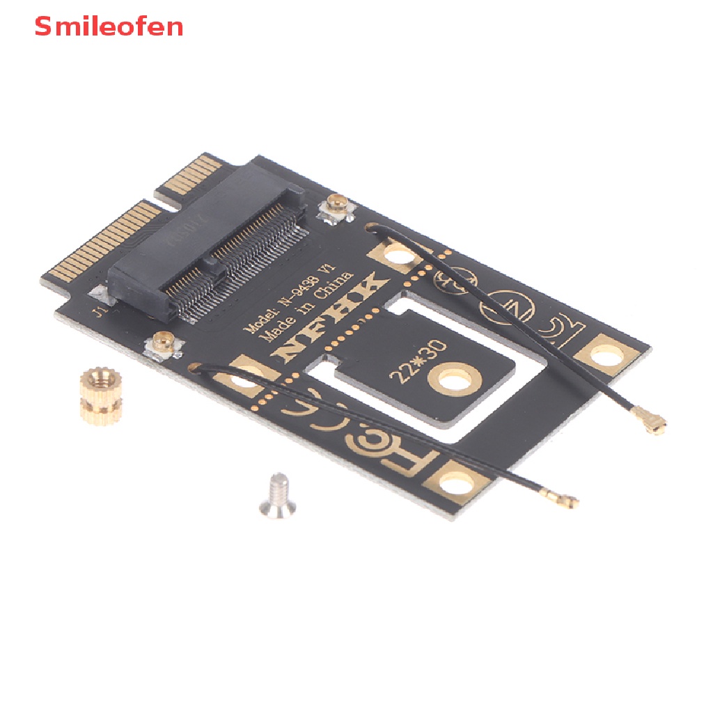 Bộ Chuyển Đổi PCI-E (Smileofen) M.2 NGFF Sang Mini PCI-E (PCIe + USB) Cho Wifi Bluetooth Không Dây Wlan Mới
